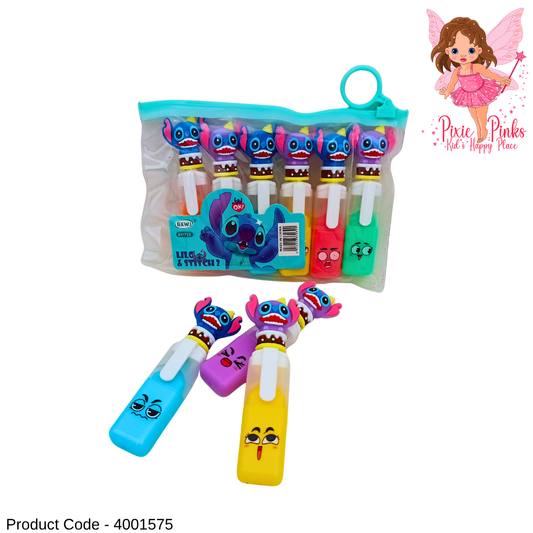 PixiePinks 6-Color Labubu Themed Mini Highlighter Set – Cute Stationery Pack for Kids & School