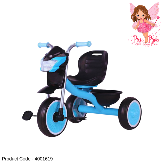 💙 Sturdy Tricycle for Boys – Kids Ride-On Cart with Comfortable Seat & Storage ✨🚲