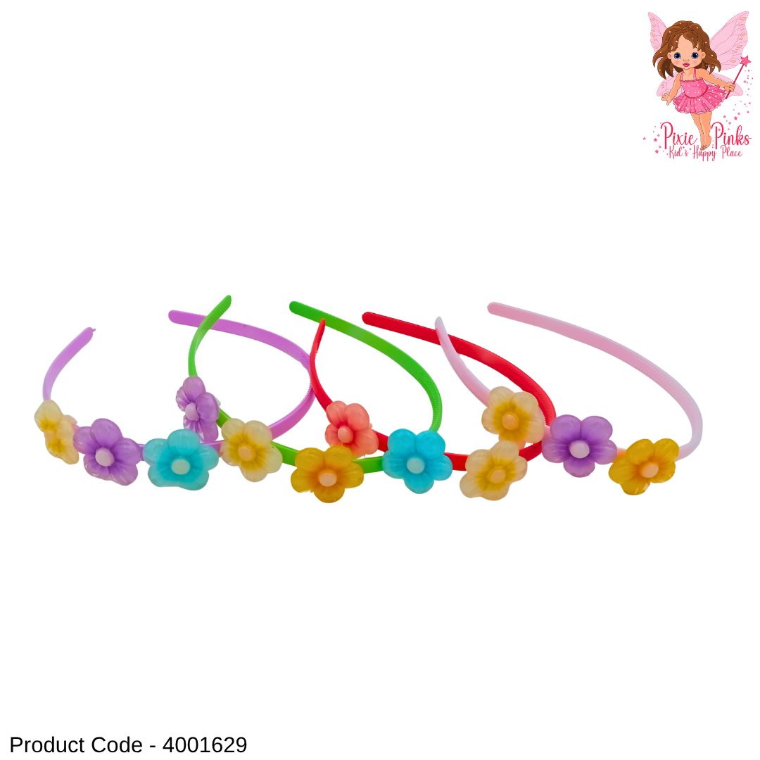 🌸 Colorful Flower Hair Bands for Girls 🌈✨