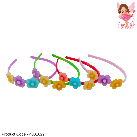 🌸 Colorful Flower Hair Bands for Girls 🌈✨