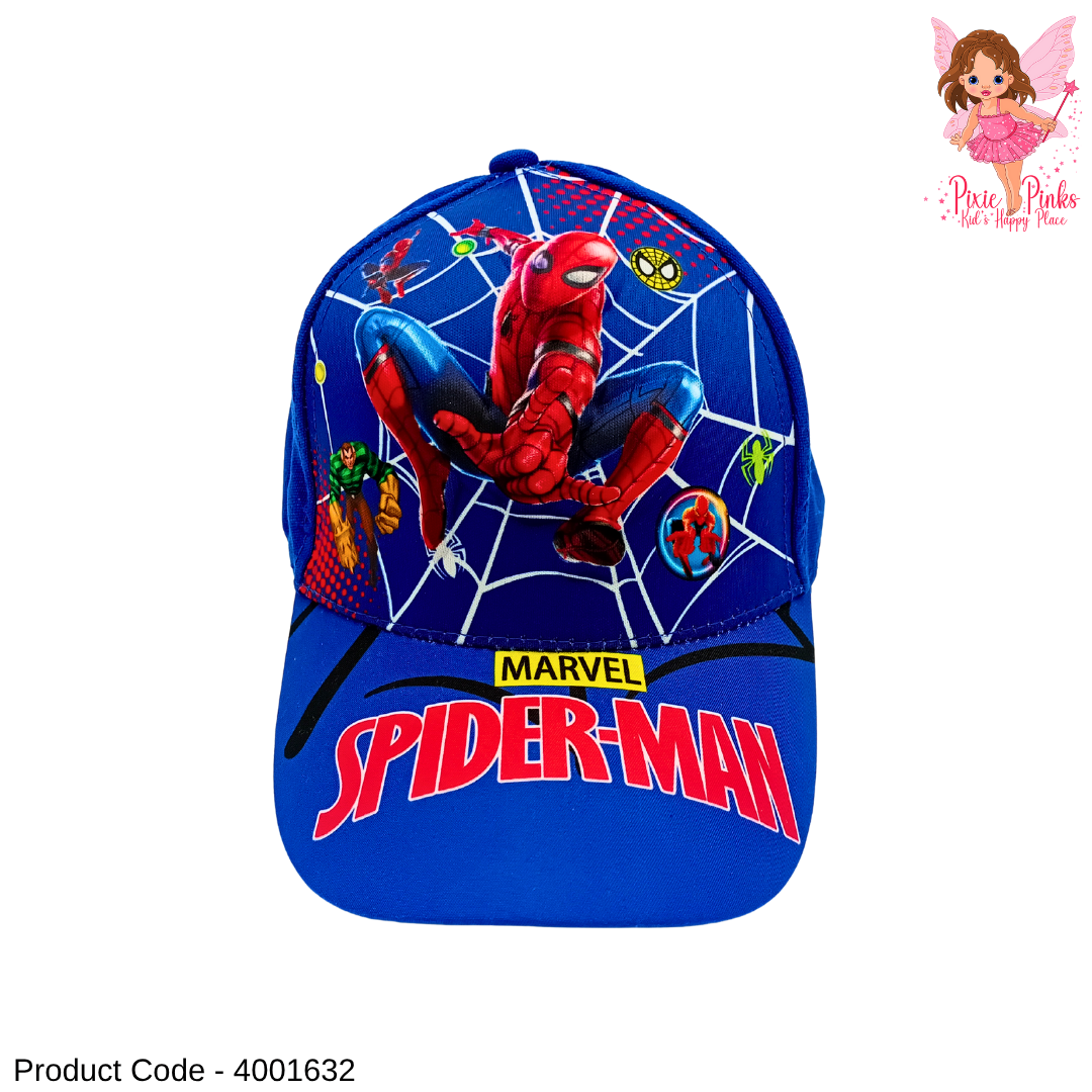🕷️ Blue Spider Hero Kids Cap 🧢✨
