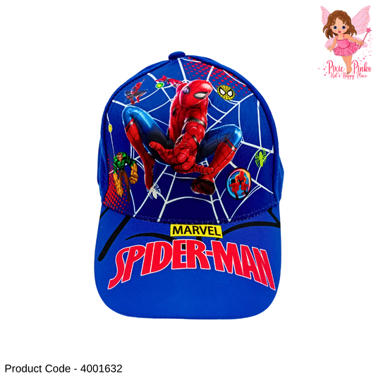 🕷️ Blue Spider Hero Kids Cap 🧢✨