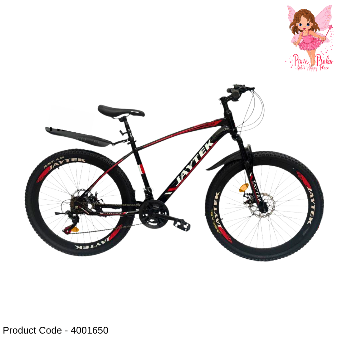 Jaytek Rocky 26” Mountain Bicycle – Dual Index Shifter & High-Dual Wall Rims