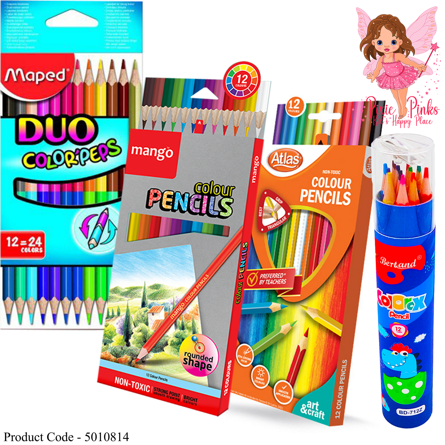 12 Color Pencils