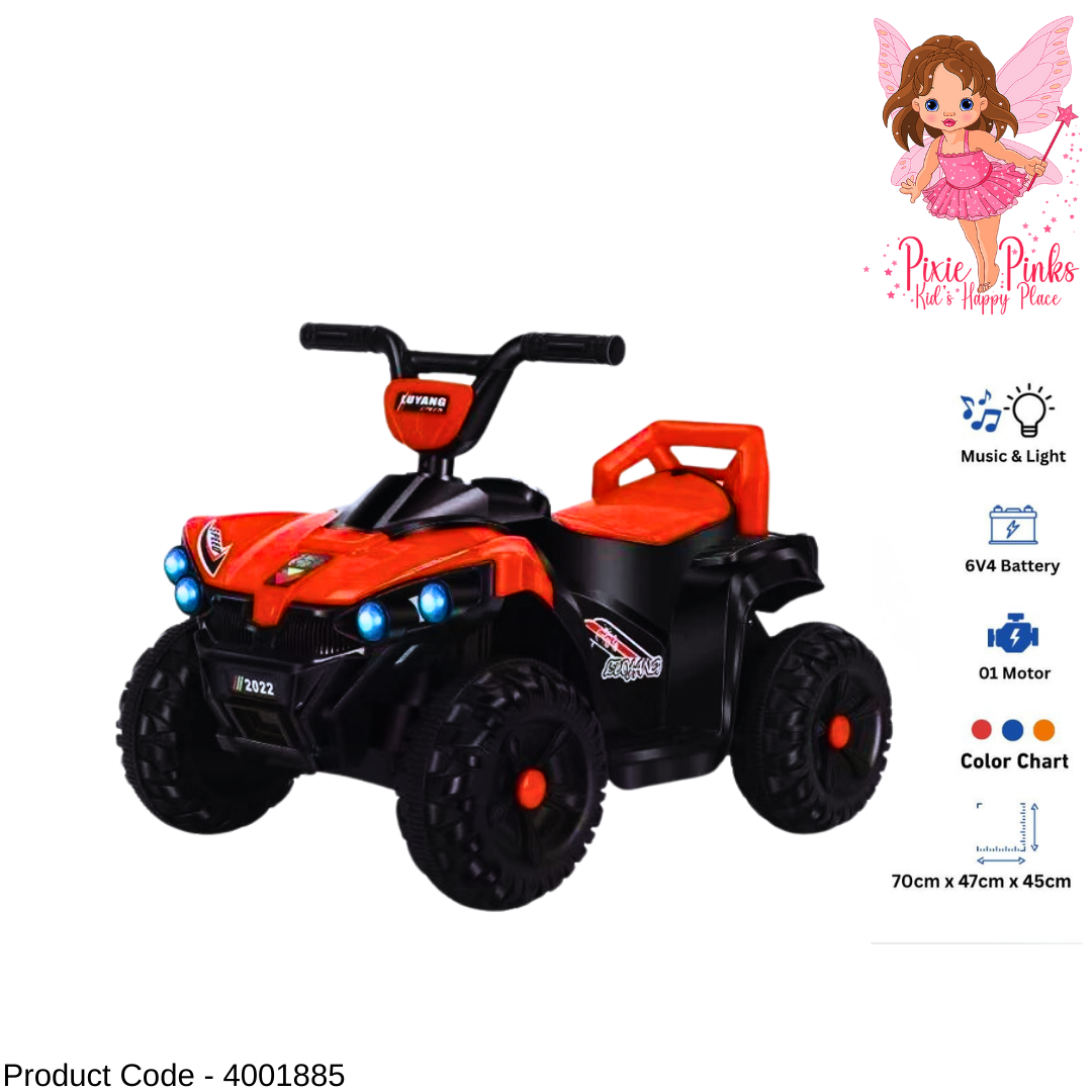 Kids Electric Ride-On Jeep Truck with Music & Lights, 6V Battery and Single Motor