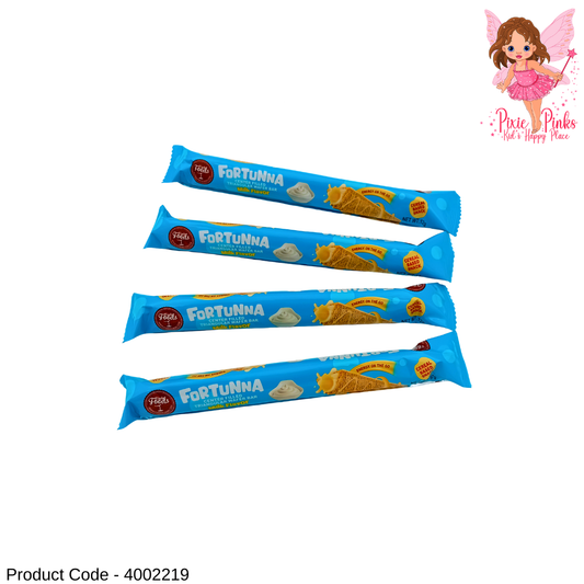 Fortunna Center Filled Triangular Wafer Bar 12g – Milk Flavour Cereal Based Snack