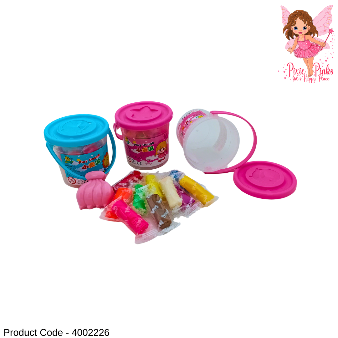 Kids 10-Color Play Dough Basket with Mould – Creative Modeling Clay for Children 3+