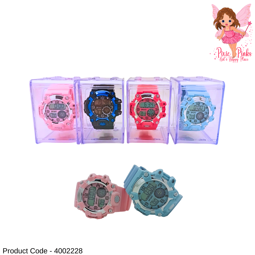 Kids Sport Digital Watch – Waterproof Style LED Display Wrist Watch for Boys & Girls