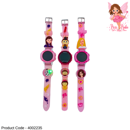 Girls LED Smart Watch with Light Display – Cute Digital Wrist Watch for School & Daily Wear