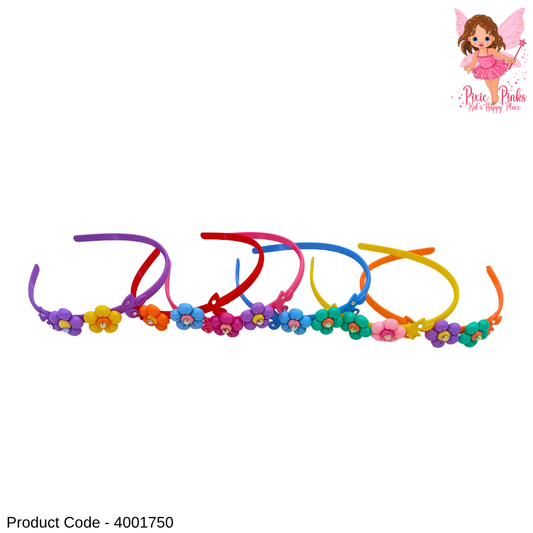 Colorful Flower Headband for Girls | Cute & Comfortable Kids Floral Hair Accessory
