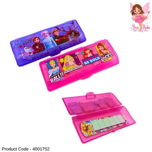 Cute Cartoon Pencil Box for Girls | Durable Storage Case for School | Multi-Compartment Kids Pencil Case