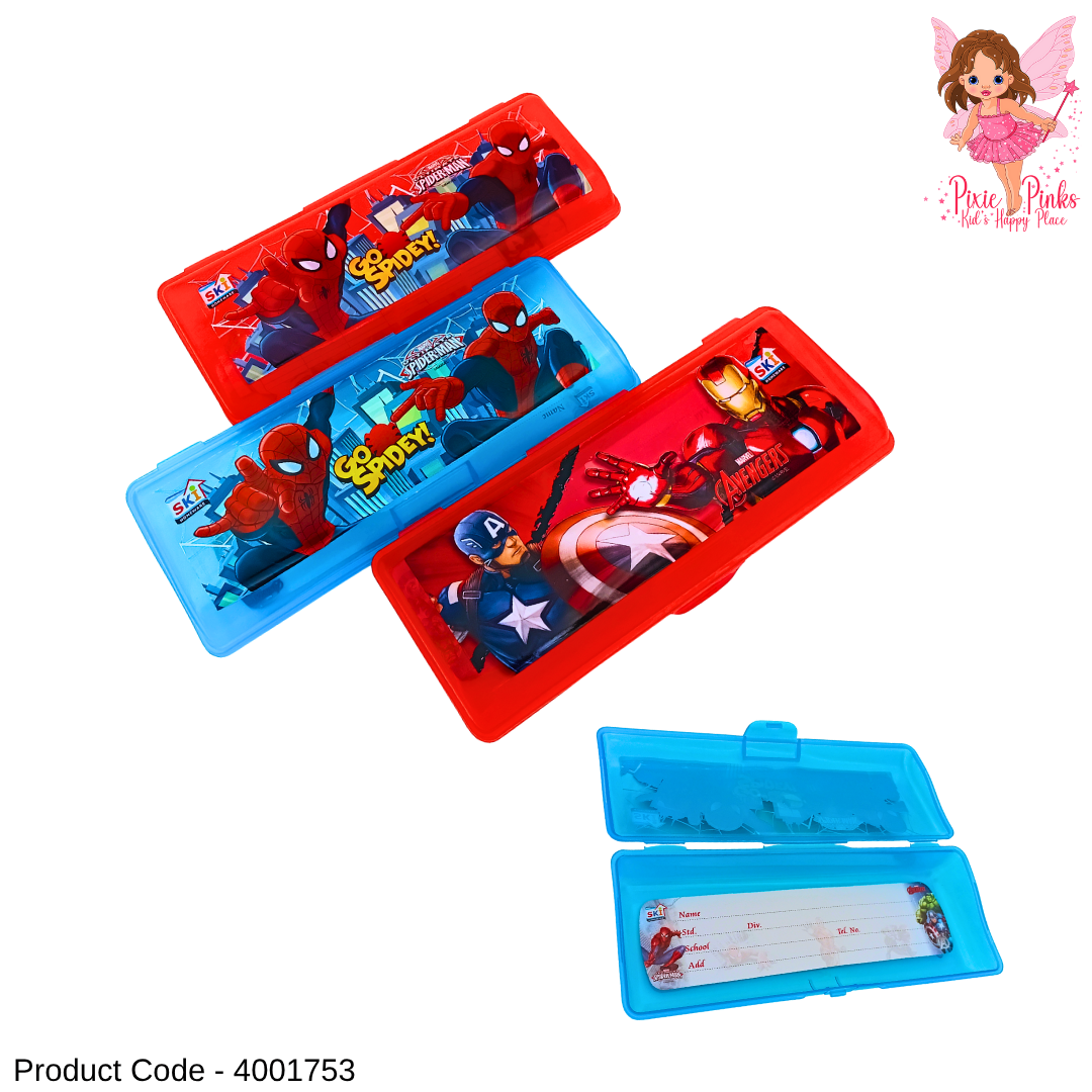 Hero-Themed Pencil Box for Kids | Durable Boys’ Stationery Case | Cute Storage Box for Little Heroes