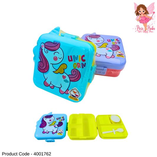 Unicorn Lunch Box for Kids | Leak-Proof BPA-Free Multi-Compartment Bento Box | Cute Cartoon Food Container