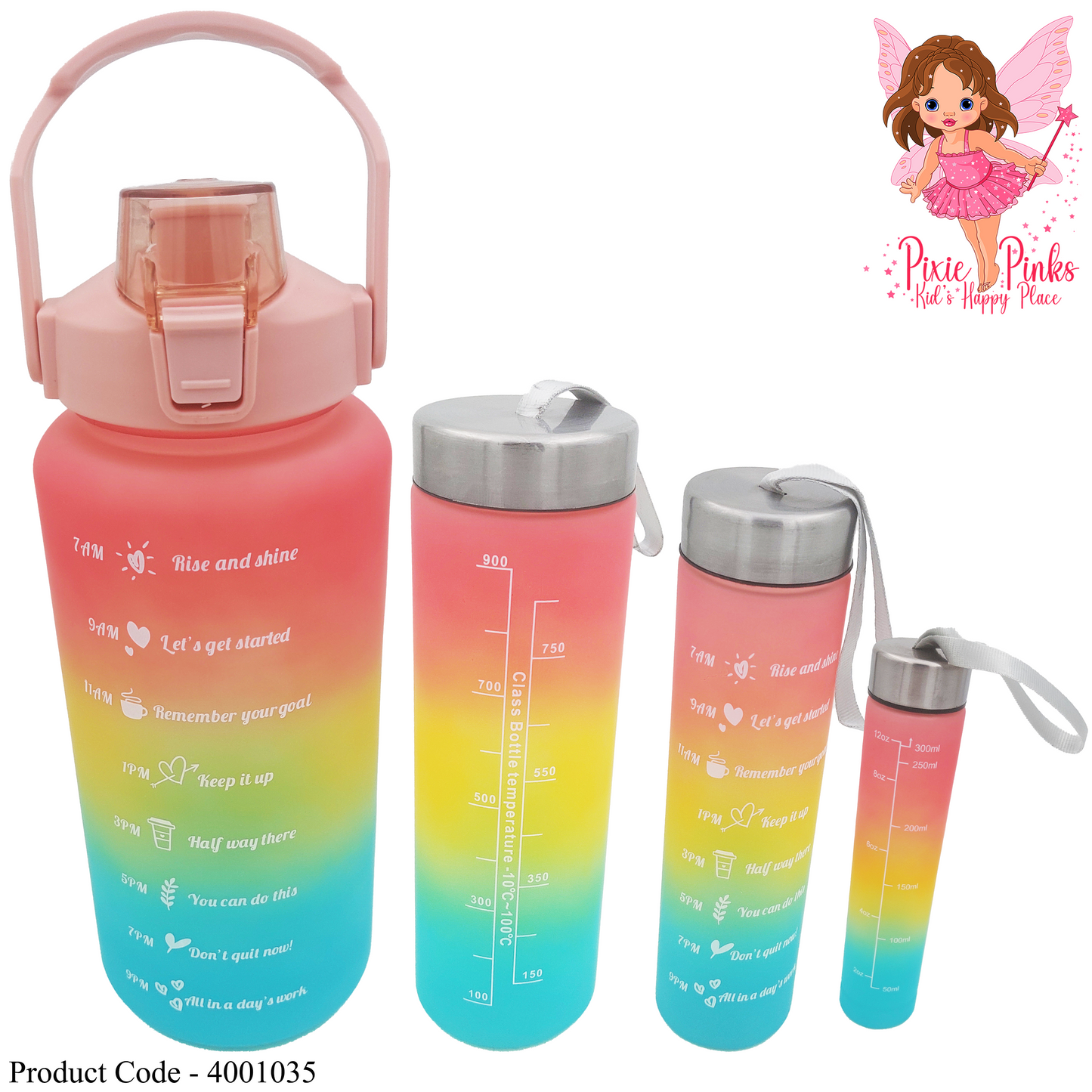 4-in-1 Rainbow Cascade Bottle Ensemble