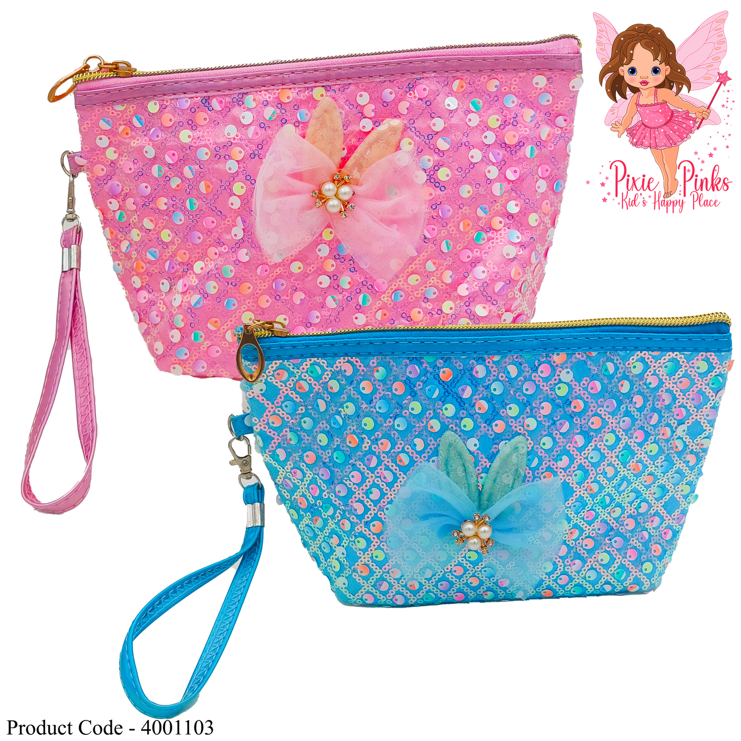 Sequined Bow Pouch