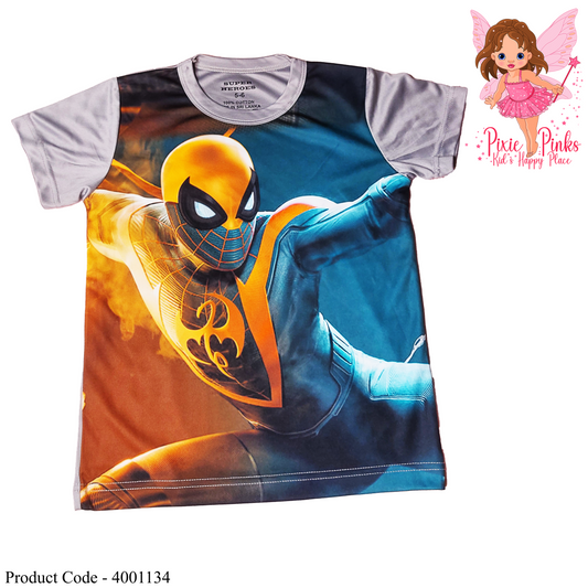 Superhero Action T-Shirt for Kids