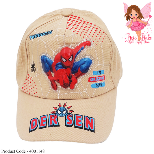 Kids’ Superhero Cap – Spider Design