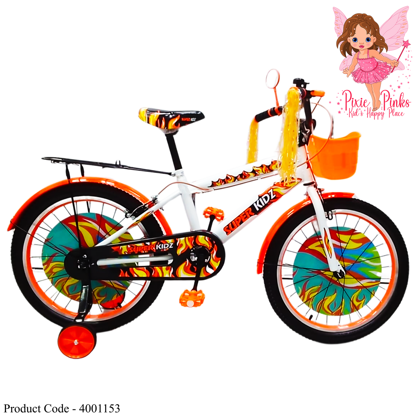 Super Kidz Flame Bicycle - Orange