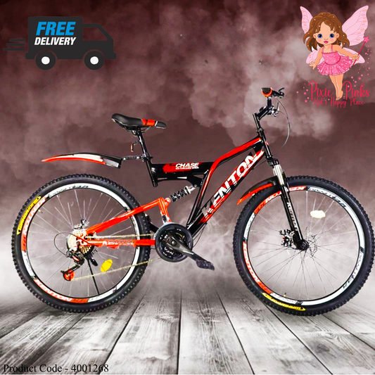 CHASE 26" Kenton Pixiepinks Dual Suspension and Dual Disk Brakes Mountain Bike