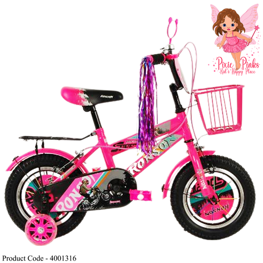 Ronson Dream Ride – Pink Kids Bicycle (12" & 20")