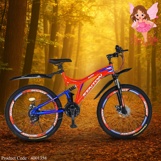 Kenton MATRIX 26" Mountain Bike – Red & Blue