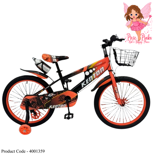 Kenton CBR SpeedX Kids Bicycle 12" | 16” | 20" – Burnt Orange Edition | Basket, Bottle & Training Wheels