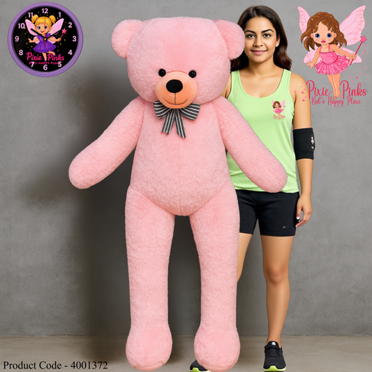 Pixie Pinks® Giant Pink Teddy – 5 Feet Hug Buddy