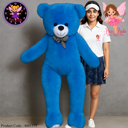 Pixie Pinks® Giant Blue Teddy – 5 Feet Hug Buddy