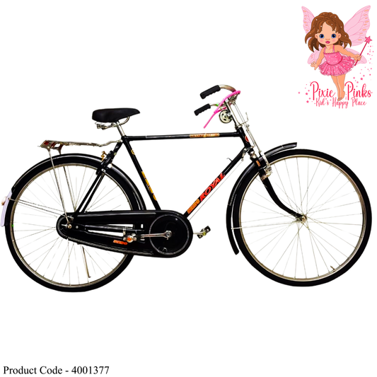 Hero Royal 28" Men's Classic Roadster Bicycle – With Bell, Lock & Carrier | Durable Steel Frame