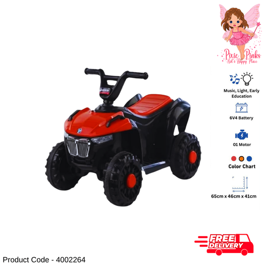 Kids Electric Ride-On Jeep Car – Music, Lights, 6V Battery, Motorized Toy Car for Kids