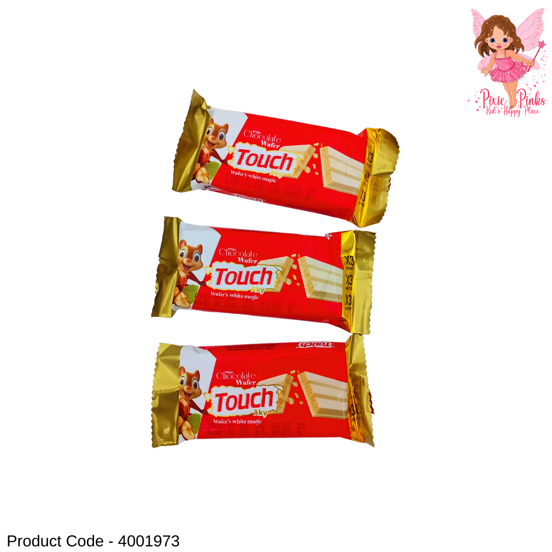Touch White Chocolate Wafer Bars with Hazelnut Cream – 3 Bar Pack