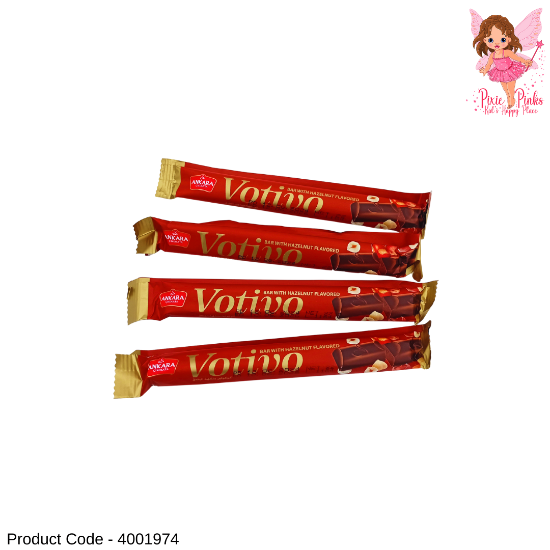 Votivo Hazelnut Flavoured Chocolate Bar – Smooth & Crunchy Treat
