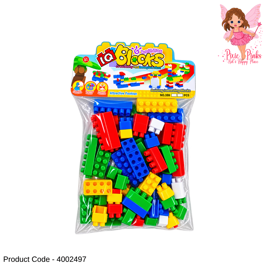 Kids IQ Building Blocks Pack – Colourful Creative Construction & Educational Building Toy