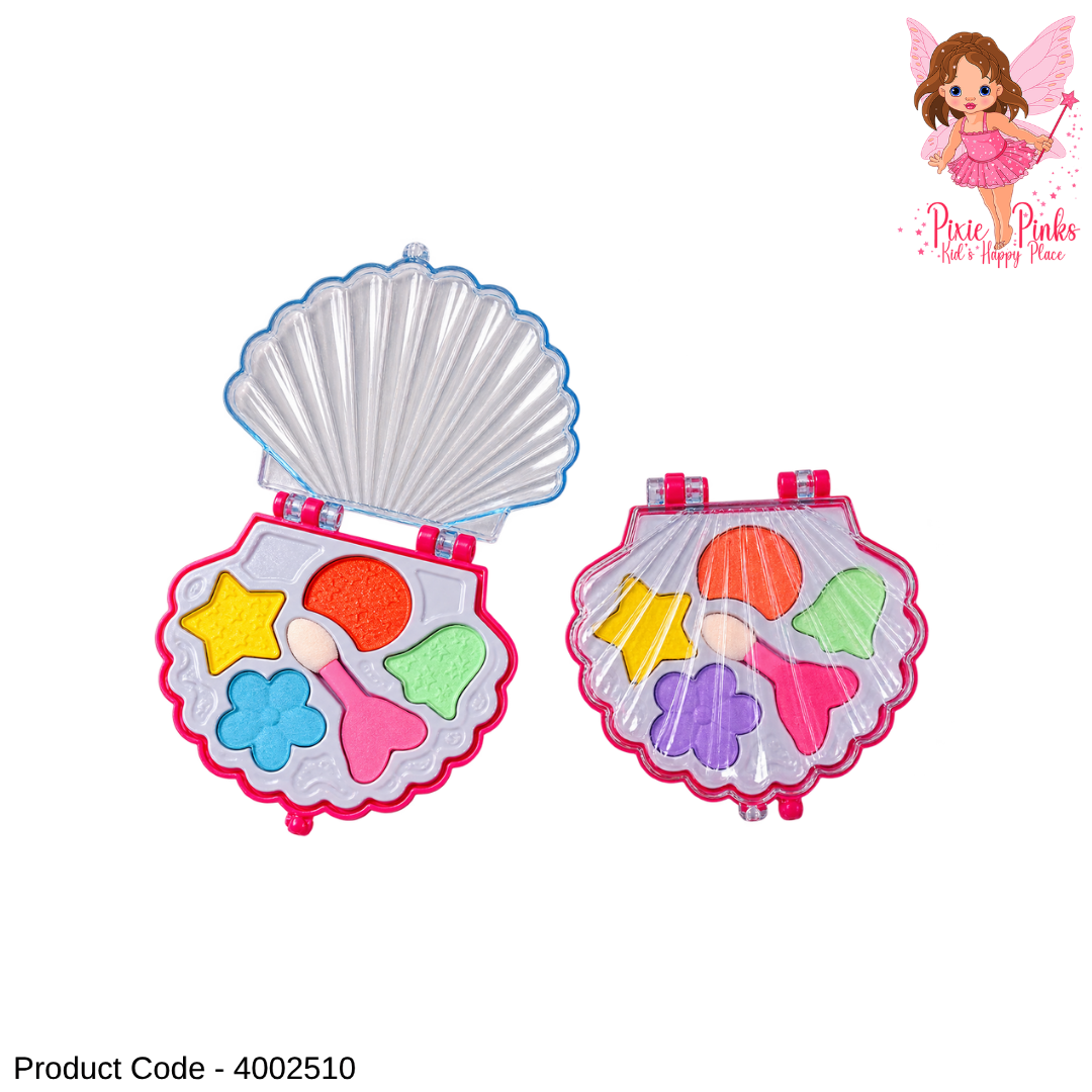 1PC Mini Shell-Shaped Makeup Set for Girls – Colourful Kids Pretend Beauty & Dress-Up Play Set