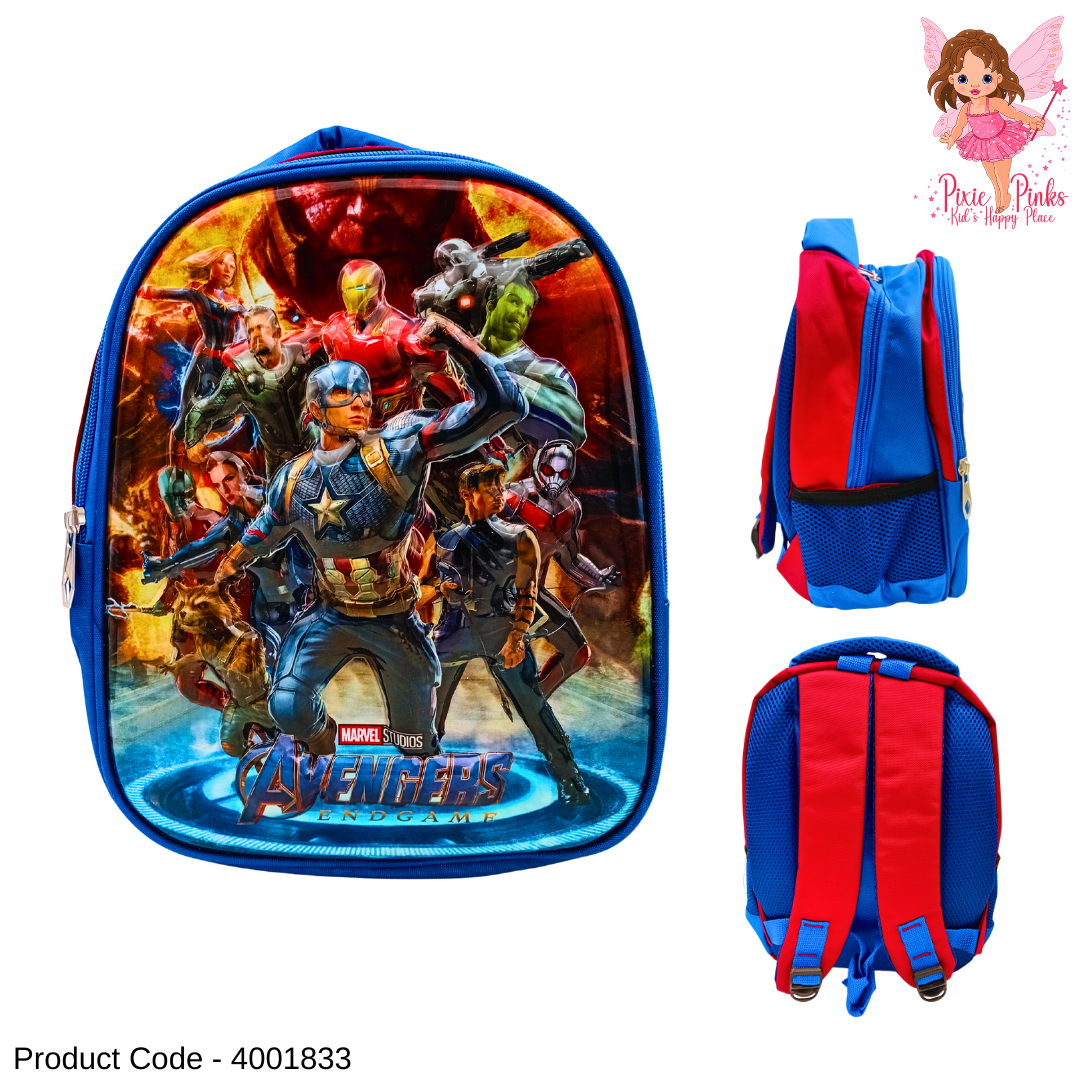 Medium Captain America Avengers School Bag for Kids | Durable & Lightweight Boys Backpack (Grade 1–2)