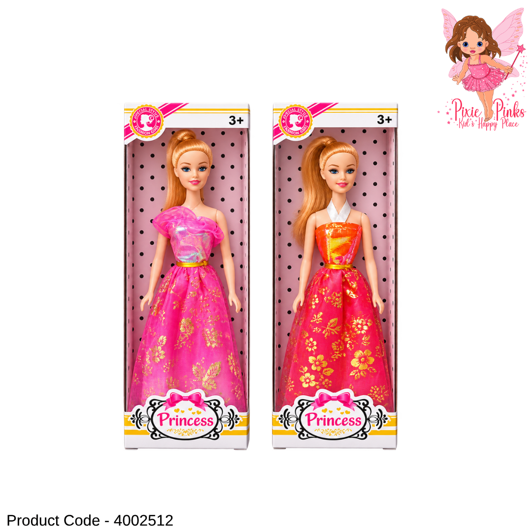 1PC Fashion Princess Doll for Girls – Elegant Long Dress Doll for Pretend Play & Gifts