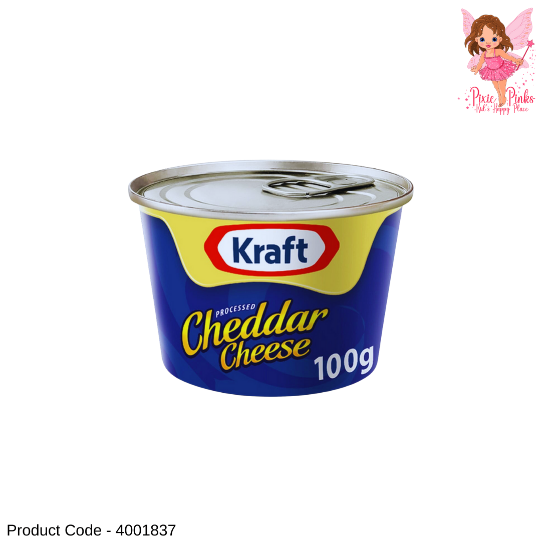 Kraft Cheddar Cheese Tin 100g – Rich, Creamy & Delicious Processed Cheese