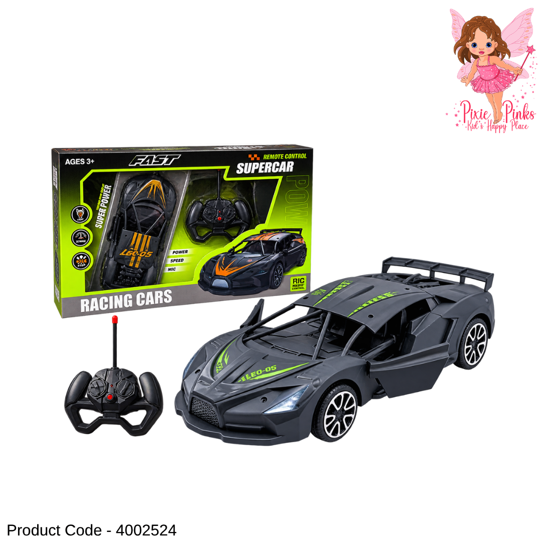1Pc Remote Control Opening Door Super Car for Kids – RC Racing Sports Car Toy Age 3+