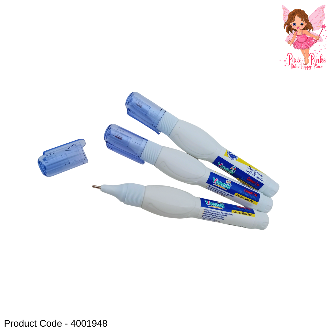Vneeds 7ml Correction Pen | Quick Dry Ozone-Safe White Correction Pen
