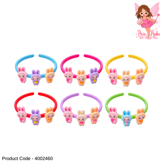 Colourful Labubu Headband for Girls – Cute Character Hair Band for Kids | 1Pc