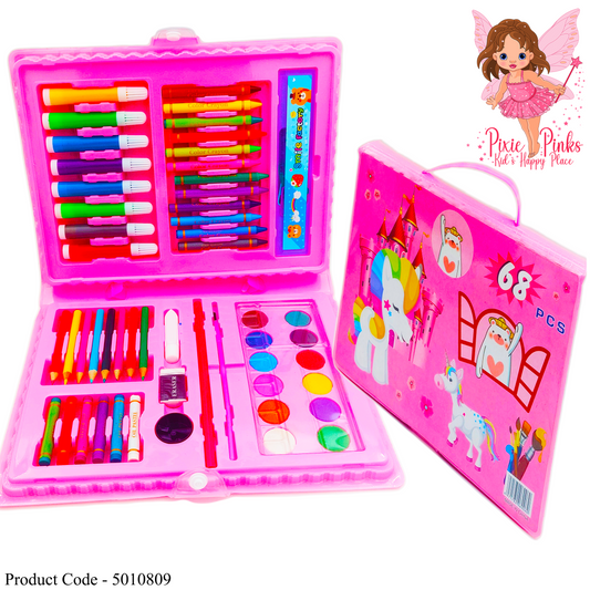 68 Piece Art Set for Kids - Pink