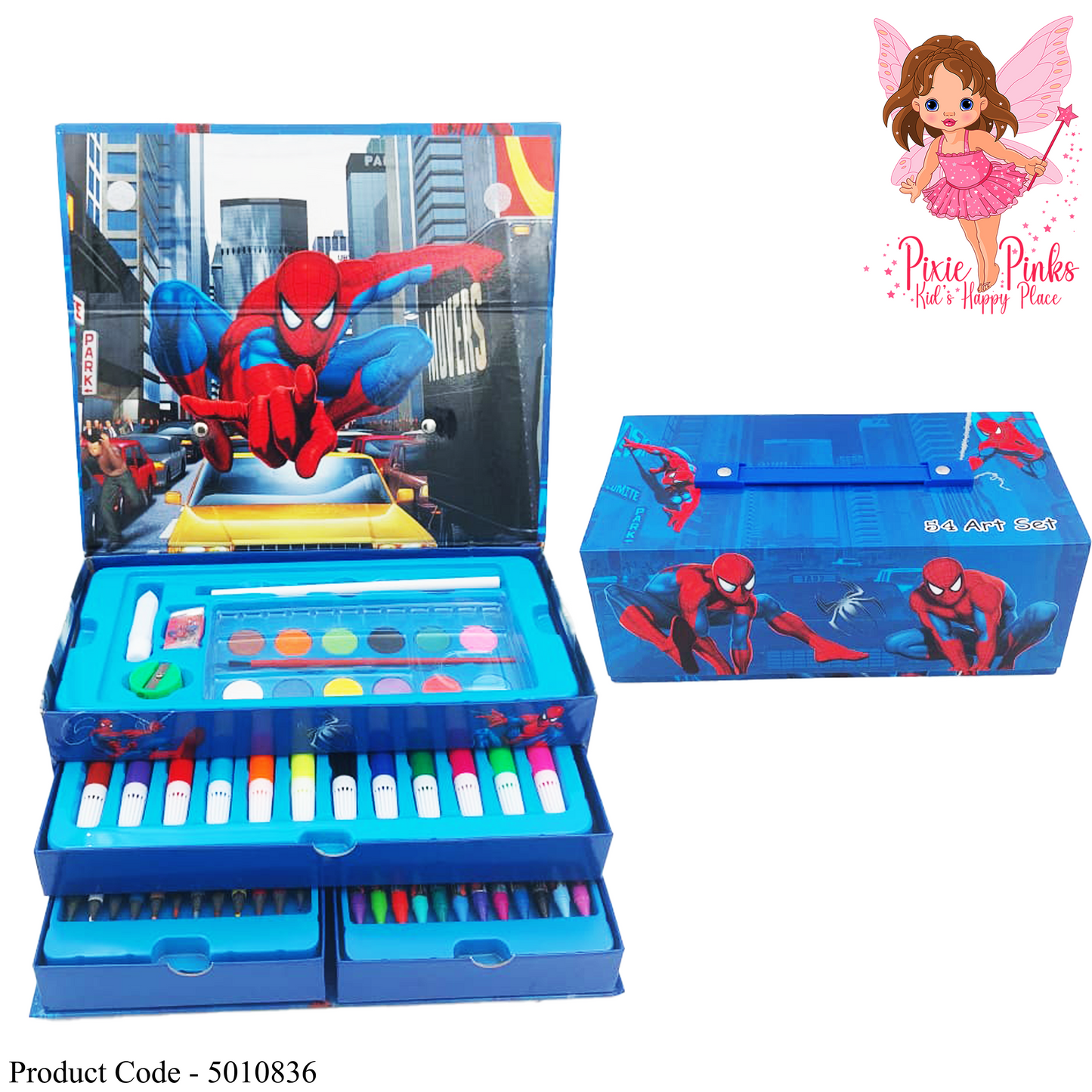 Spiderman 54-Piece Art Set