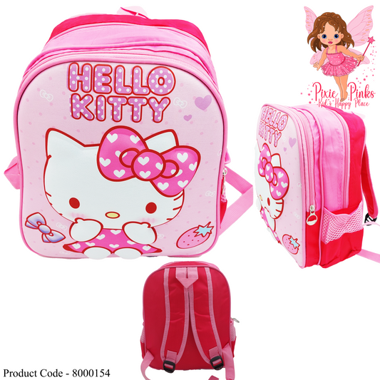 Pixie Pinks Hello Kitty Kids' Backpack – Perfect for Preschool and Grade 1