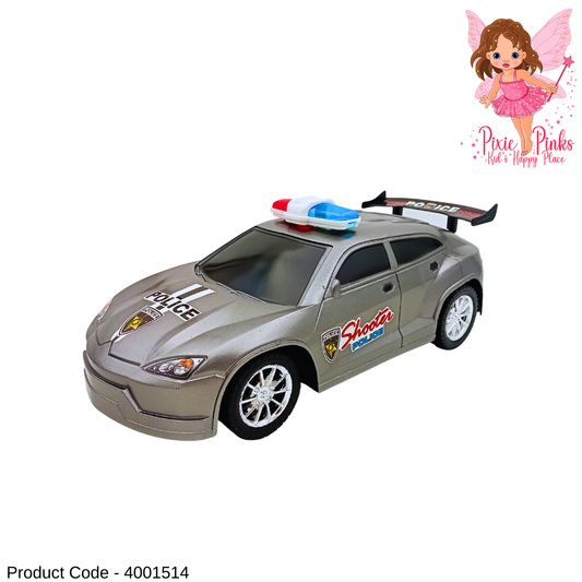 🚓  PixiePinks Police Car Toy 🚨 | Realistic Patrol Car with Lights & Sporty Design | Fun Gift for Kids 3+