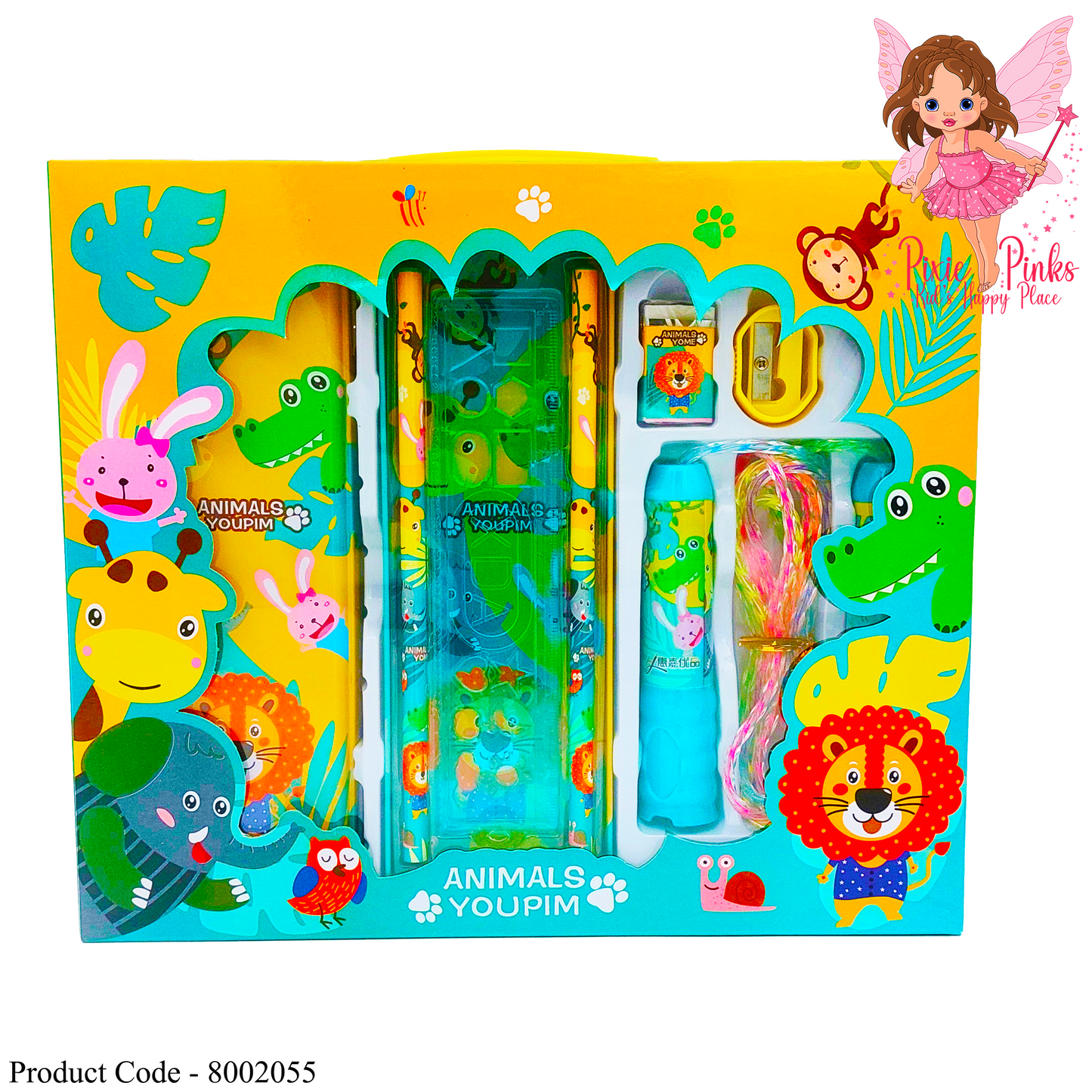 All in One Pencil Box and its Items with Jump Rope