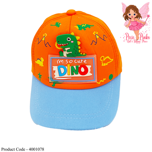 I'm So Cute Orange Dino Cap