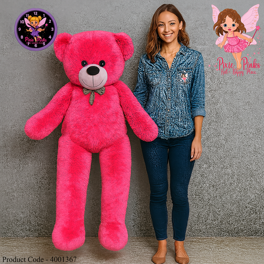 Pixie Pinks Giant Pink Teddy Bear – 5 Feet Hug Buddy