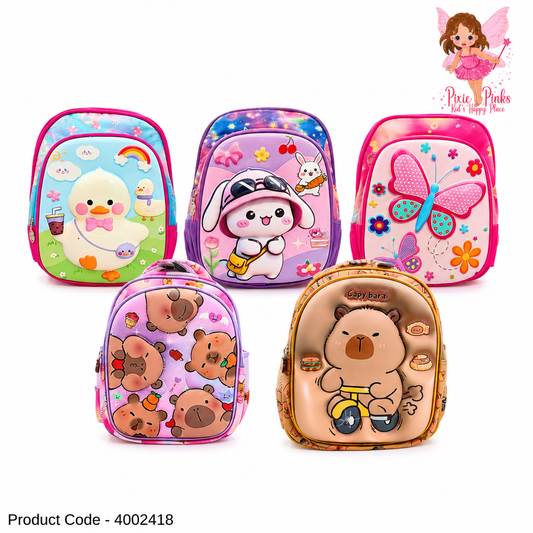 Nursery Kids Cartoon Backpack – Lightweight School Bag for Preschool & Kindergarten Children