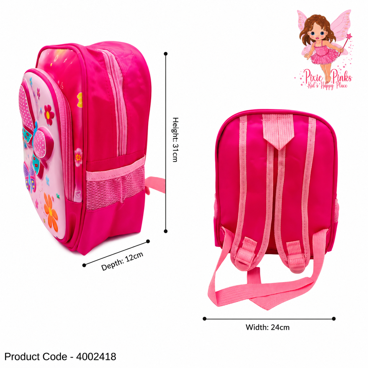 Nursery Kids Cartoon Backpack – Lightweight School Bag for Preschool & Kindergarten Children