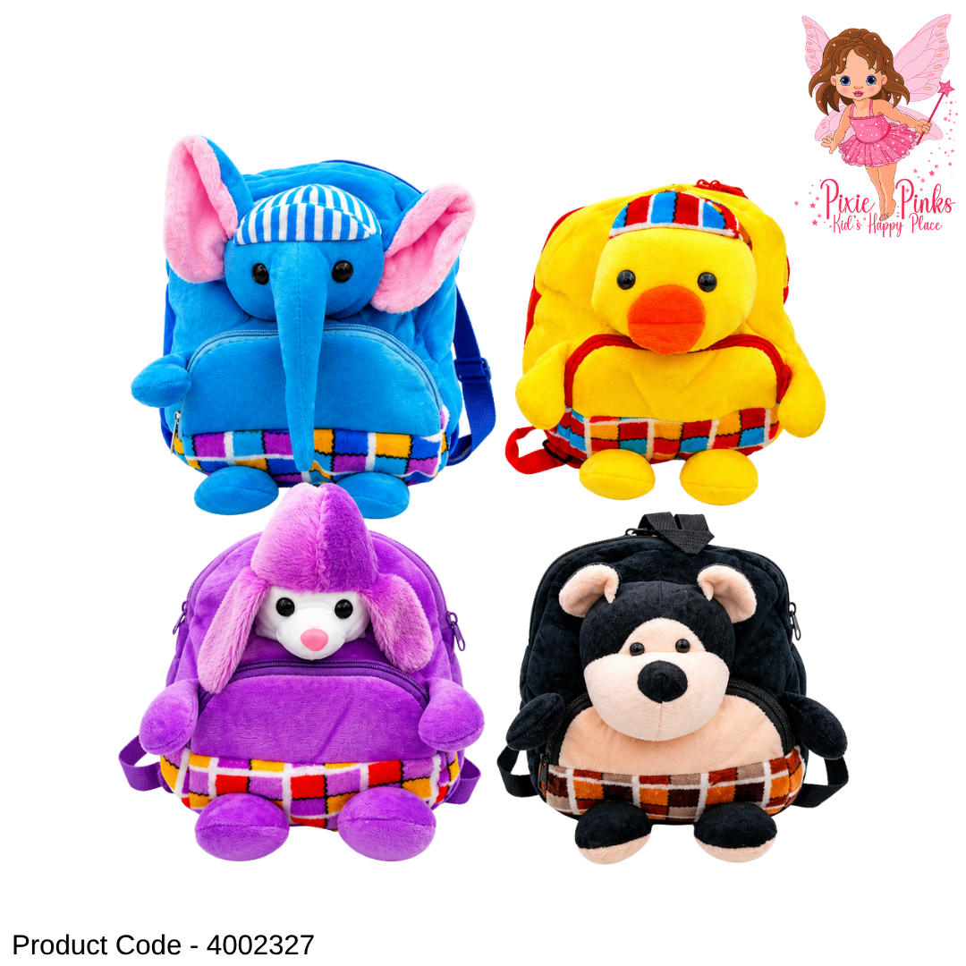 Cute Animal Plush Kids Backpack – Soft Toy School Bag for Toddlers & Nursery Children